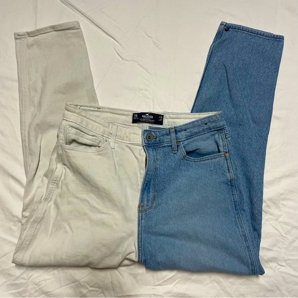 Hollister Ultra High Rise Two Tone Mom Jeans - Picture 1 of 9